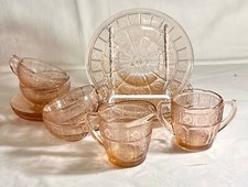 Jeannette Pink Doric Pansy 13 Piece Child's Set