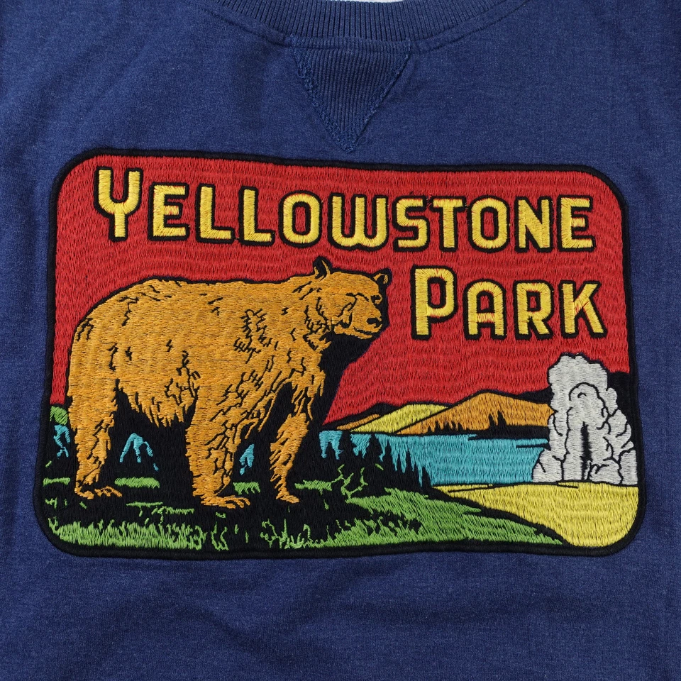 Red Jacket Yellowstone Park Embroidered Crew Neck Sweatshirt Mens Size Large NWT - Image 4 of 4