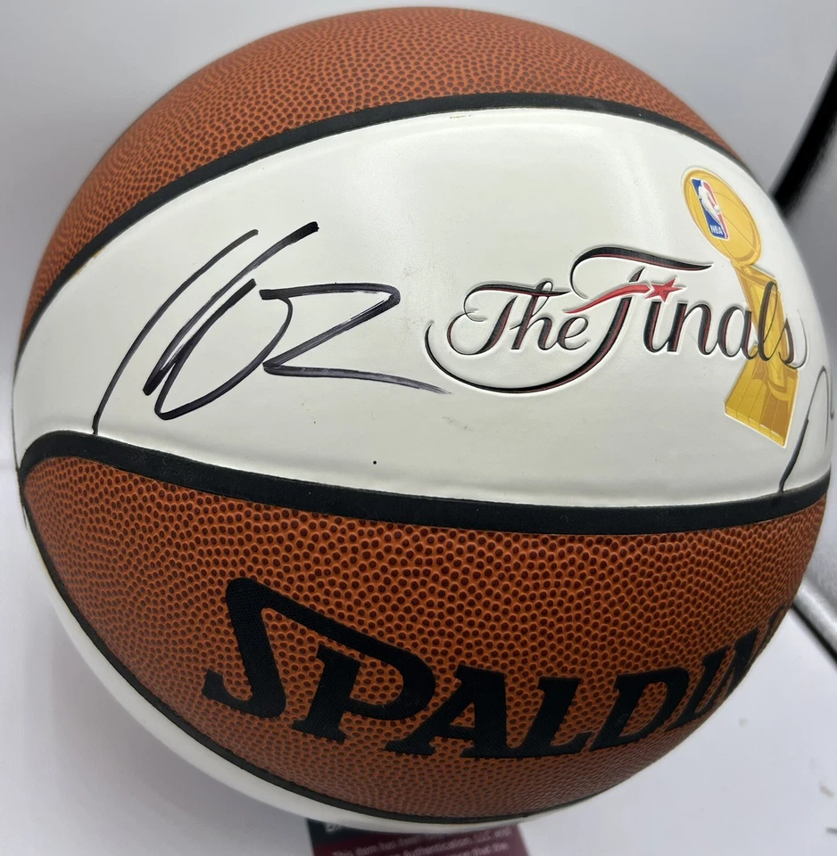 Kevin Durant & Klay Thompson Signed NBA Finals Basketball Auto Warriors JSA COA - Image 3 of 4