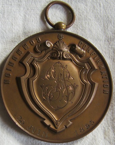MED13026 - MEDAILLE 1. KOMMUNION & BESTÄTIGUNG 1895 Von BLONDELET - 第 4/4 張圖片