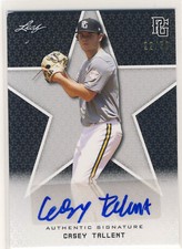 CASEY TALLENT 2020 Leaf Perfect Game PG Black AUTO /50 CLEMSON