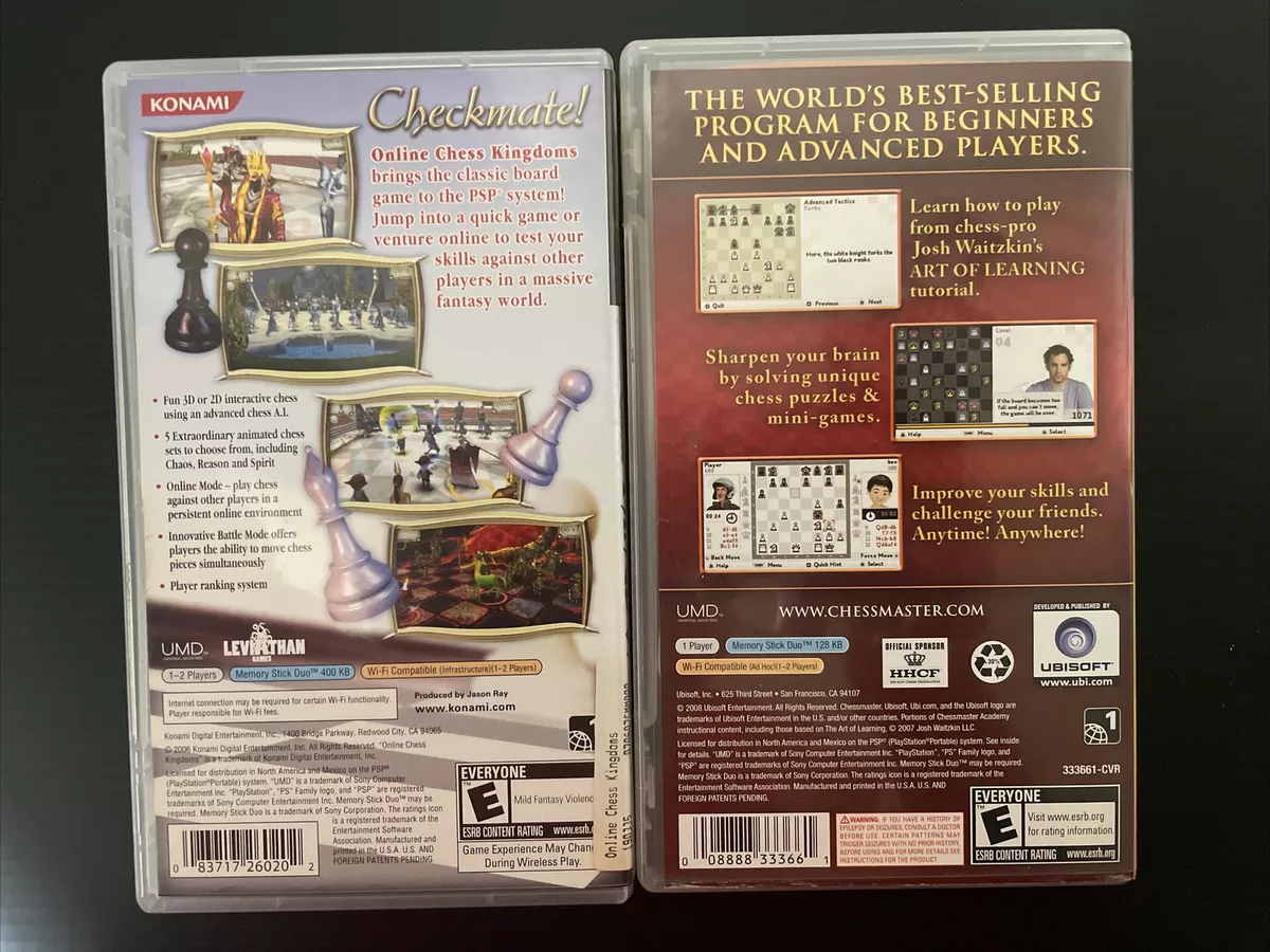 PSP Online Chess Kingdoms - Chess Master The Art Of Learning - Ubisoft &  Konami