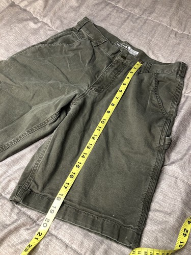 Carhartt Relaxed Fit Rugged Flex Men’s Size 31x11 Green Cargo Shorts - Picture 11 of 13
