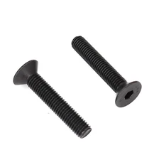 Binifimux 10Pcs M10X55Mm Black Flat Countersunk Head Hex Socket Cap Bolts 10.9 G