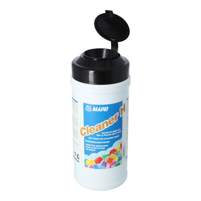 MAPEI  CLEANER H 80 Reinigungstücher Box Feuchttücher Handtuch Hände Oberfläche
