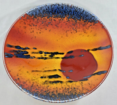 POOLE POTTERY SUNRISE SUNSET PROBESCHALE SCHALE TELLER 26,5cm ALAN WEISS 1 von 1