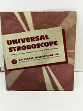 UNIVERSAL STROBOSCOPE PHONOGRAPH & RECORDER TURNTABLE SPEED INDICATOR