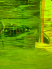 Stained Glass, Moss Green White Wispy Oceanside SHEET