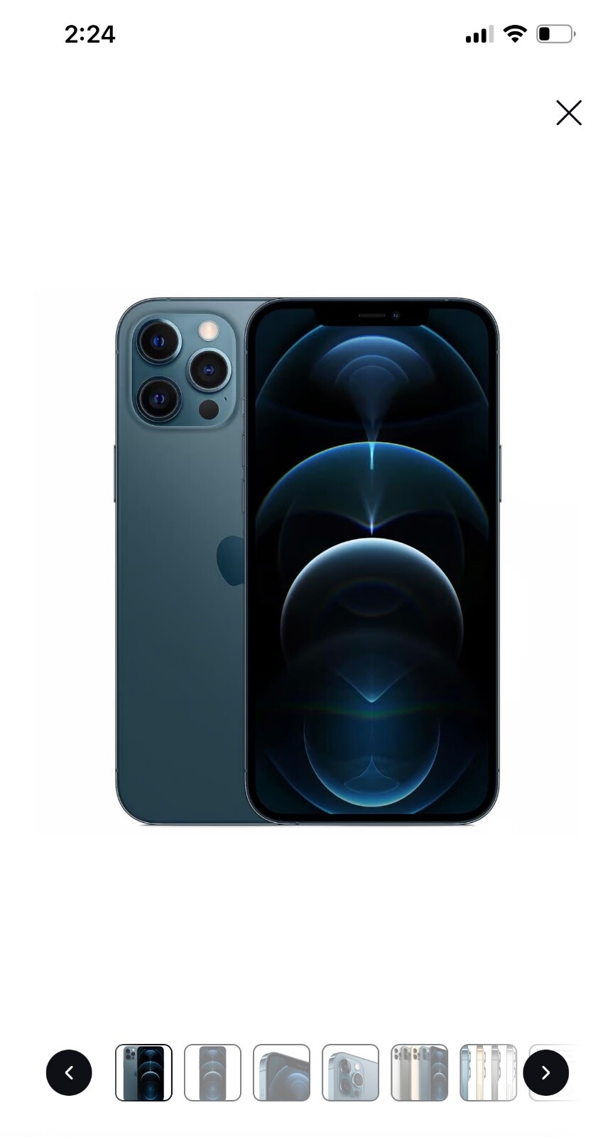 Apple iPhone 12 Pro Max - Blue (Unlocked) with Tik tok downloaded