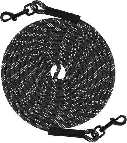 Segzwlor 30ft/50ft Reflective Dog Training Leash - Heavy Duty Nylon Rope With Swivel Hook For Outdoor Use - View #6