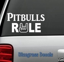 Pit Bull Decal Pitbull Sticker Car Window C1008