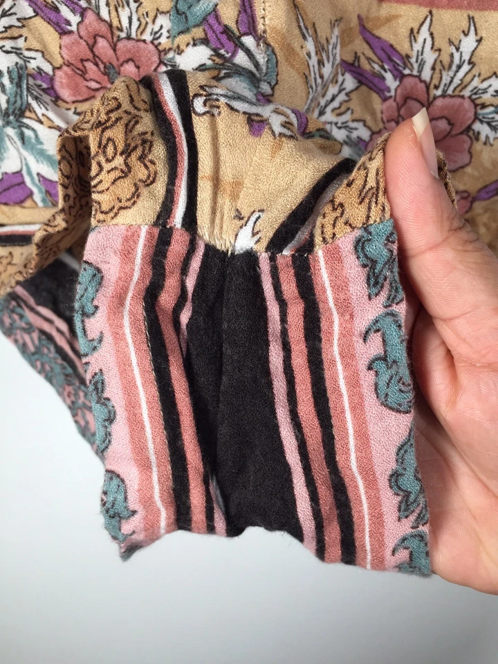 Element Women's Multicoloured Floral Patterned Shorts Size 8 W28-32 inch Rayon — 第 4/4 张图片