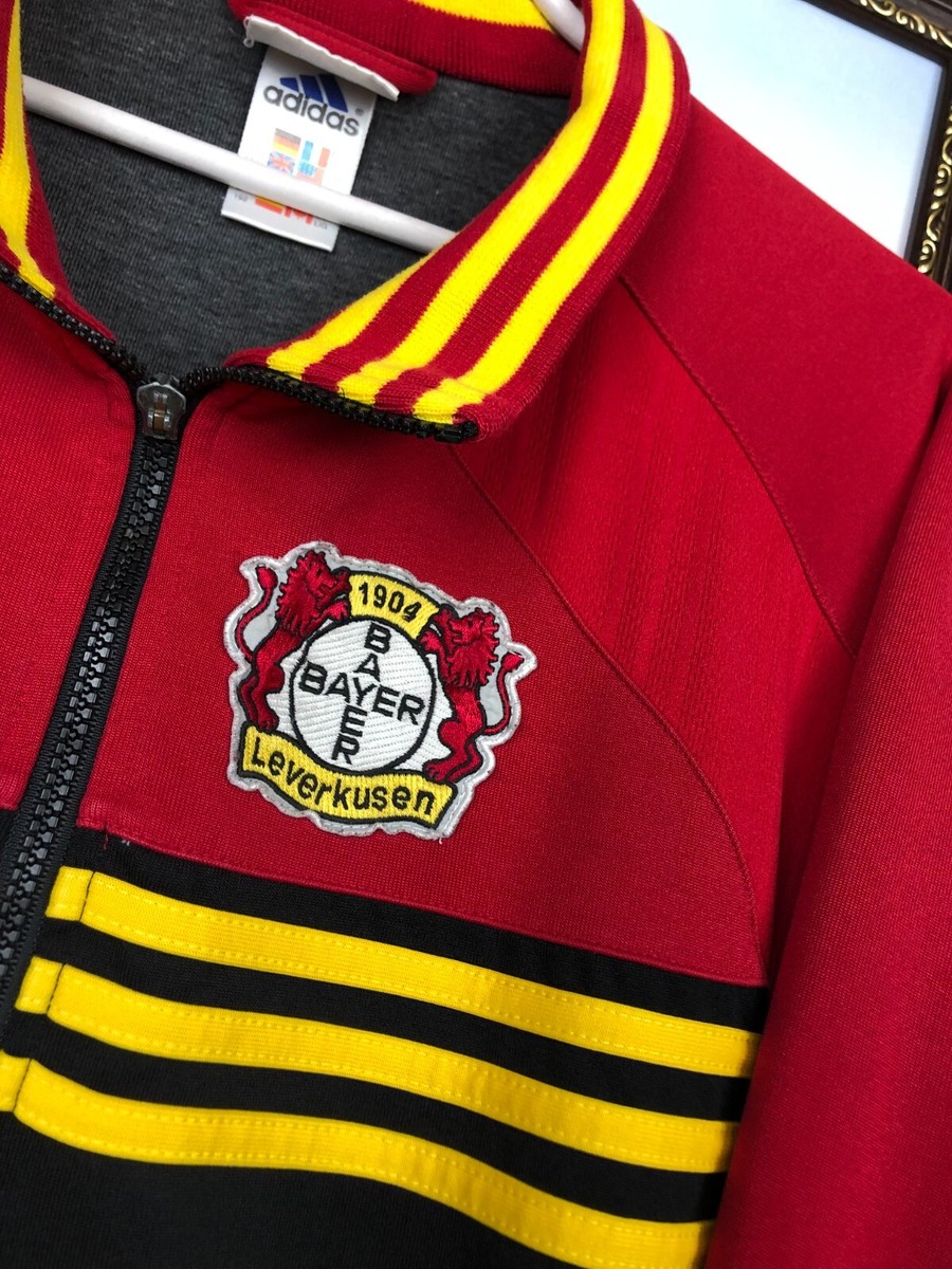 Vintage 90's Adidas Bayer 04 Leverkusen Football Jacket Soccer