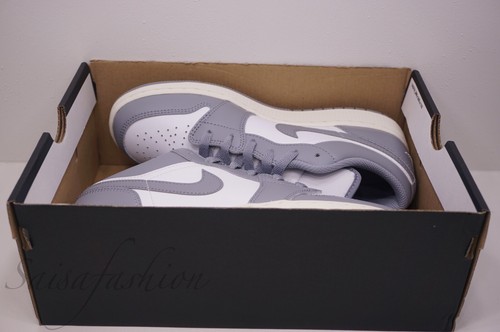 Nike Air Jordan 1 (GS) Low Vintage Stealth Grey 553560-053 Size 7Y - Picture 10 of 11