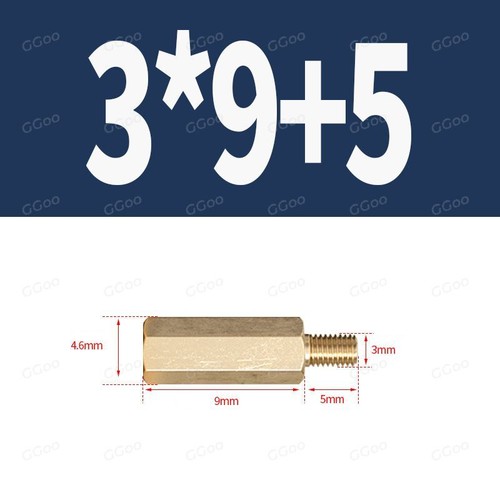 Hex Brass Standoff Spacer Screw Pillar PCB PC M3 4mm-100mm Computer Motherboard - Picture 25 of 61