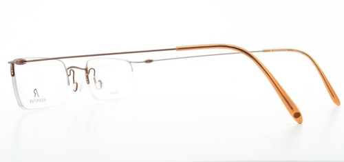 RODENSTOCK Brille R4531 49-21 145 Titan Halbrand Kupfer Seidenmatt Rechteck NOS - Picture 6 of 11