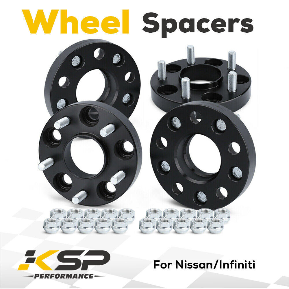 4pc 1"(25mm) 5x4.5Hubcentric Wheel Spacers 5x114.3mm For 350Z 370Z G35