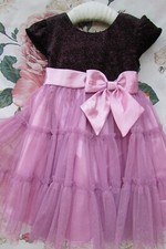 BNWT Lilac Pink Sparkle Tulle Party Occasion Dress 18-24 Age 2 JONA MICHELLE USA