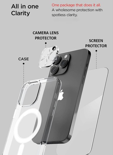 Per iPhone 14 / Plus / Pro / Pro custodia max design VRS cover telefono trasparente Magsafe - Foto 39 di 45