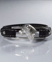 Rottweiler 3D Echtlederarmband In 925 Silber Luce