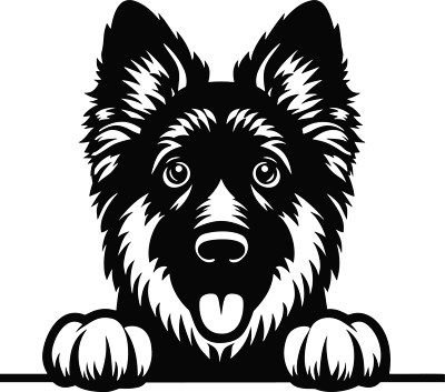 Peeking Puppy Image 10 Die Cut Vinyl Decal Sticker 42 different colors available
