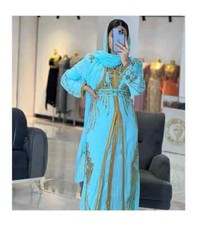 New Stylish Dress Moroccan Maxi Long Kimono Eid Abaya Gown Casual Kaftan Dubai