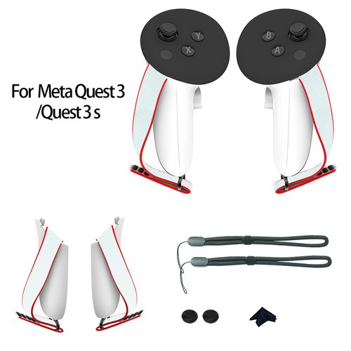 Controller Strap Replacement Battery Cover Knuckle Straps For Meta Quest 3 - Picture 2 of 8