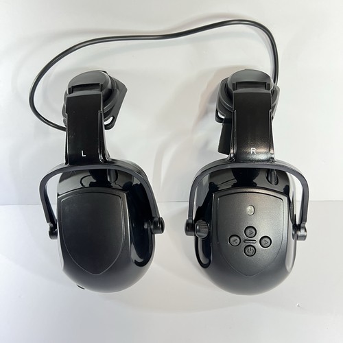 Kalence Bluetooth Hard Hat Ear Muffs, NRR 28dB Adjustable Cap-mounted, Black