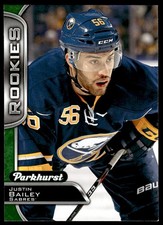 2016-17 PARKHURST ROOKIE GREEN Justin Bailey RC Rookie Buffalo Sabres #346