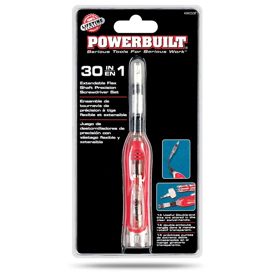 Powerbuilt 30-in-1 Precision Bit Screwdriver Set - 940506 - Image 2 of 4