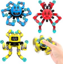 Transformable Fidget Spinner Toys for Kids and Adults 3 Pcs Small Asiowely