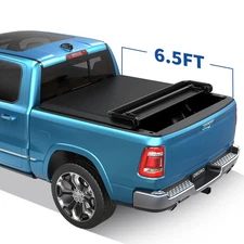 6.5ft Bed Soft Tonneau Cover 4 Fold For 2022 - 2025 2026 Toyota Tundra Truck Bed