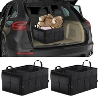 2StüCk Kofferraum Organizer, Wasserdicht Auto Kofferraum Organizer Mit FäChern,