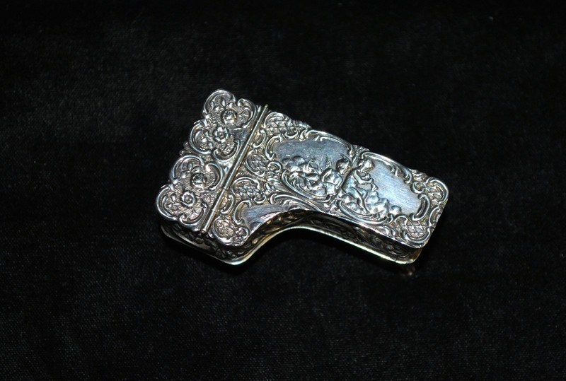 English Sterling Silver Miniature Piano Box