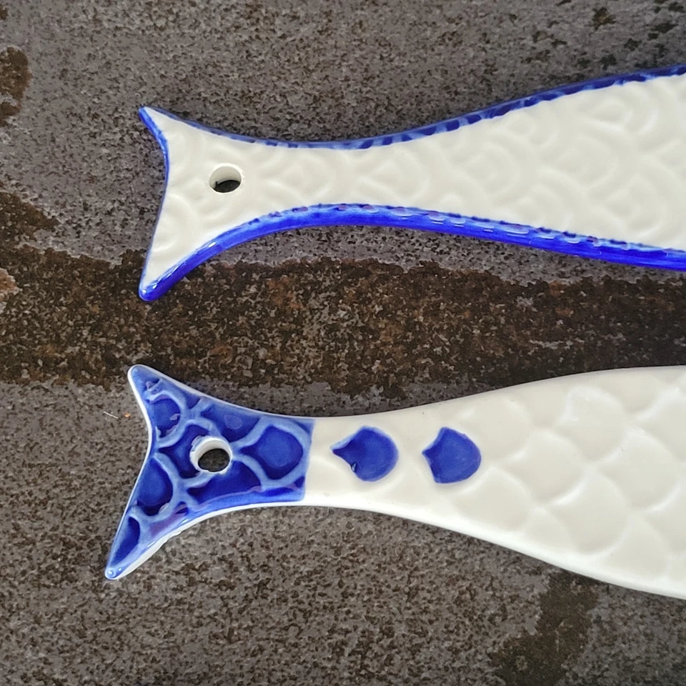 Whale Fish Measuring Spoons Set Of 4 Ceramic Nautical Ocean Sea - Image 4 of 4