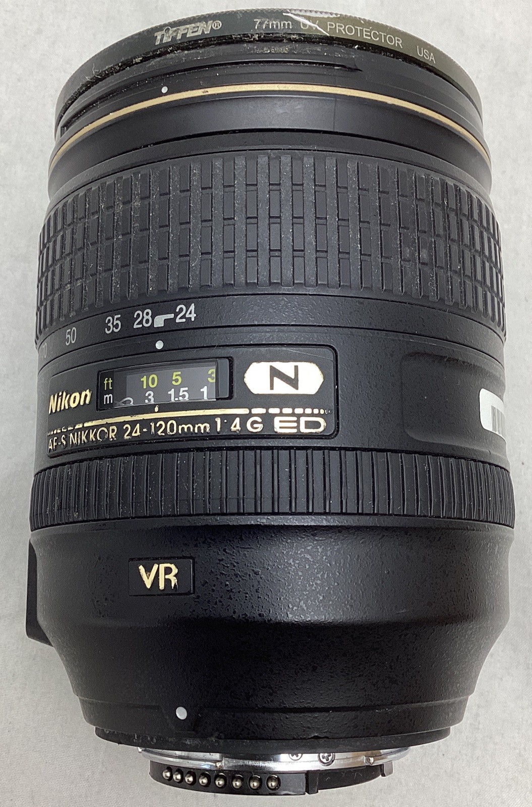 Nikon N AF-S Nikkor 24-120mm f/4 G ED VR Zoom Lens For Parts or Repair