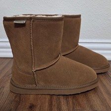 Bearpaw Youth 5 Emma Suede Boots Pull On