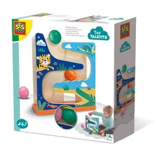 SES Creative 13144 Wooden Ball Track Crocodile, Multi, One Size