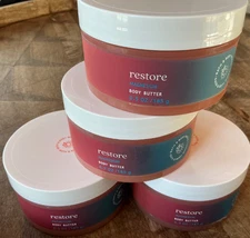 4 (FOUR) RESTORE Woody, Warm Cherry MAGNESIUM Body BUTTER Bath and & Body Works