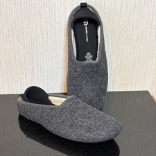 Mahabis Classic Slippers Sz EU 41 Womens US 9.5 Grey Felt Wool Lined Lightweight
