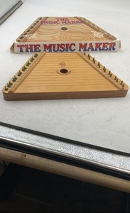 The Music Maker Wooden Adjustable 30-String Musical Instrument Dulcimer Lap Harp