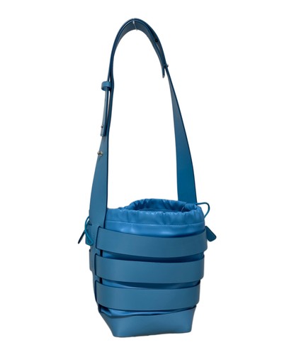 PACO RABANNE Bucket Shoulder Bag Blue #TFB13625