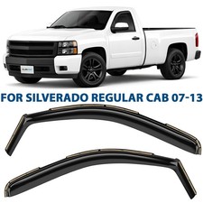 Rain Guards Vent Visors Shade for Chevy Silverado 2007-2013 Regular Cab