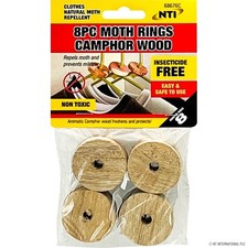 8pc Wooden Rings - Moth Brand New UK Stock