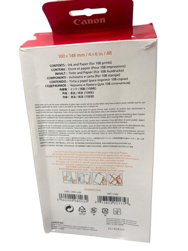 Canon RP108 Color Ink & Paper Pack Post Card Size Color Selphy Cp100 910 820 790 - 第 5/5 張圖片