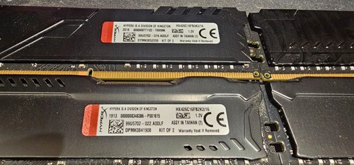 Pair of HX421C14FB2K2/16 HyperX FURY 16GB Kit (2 x 8GB) PC4-17000 Memory - Picture 5 of 6