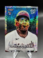 Topps 2025 Bowman's Best James Wood #BS-1 Nationals Rookie Mini-Diamond Refract…