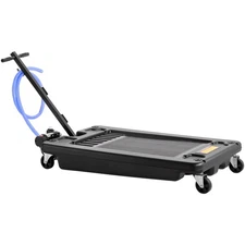 Uimoso 17-Gallon Low-Profile Oil Drain Pan with Electric Pump, Black