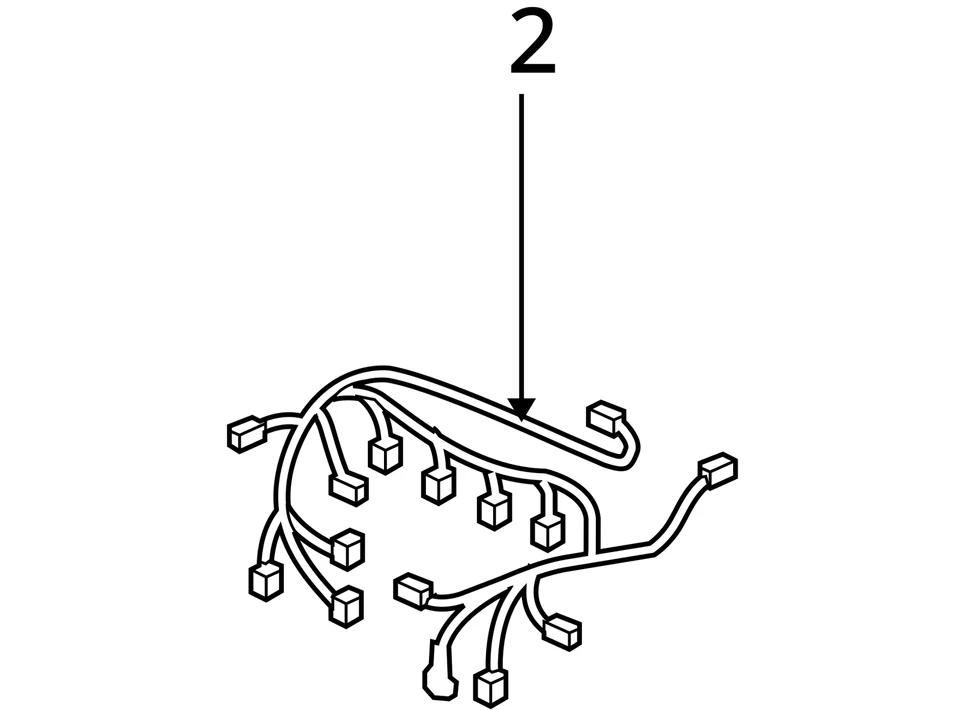 Arnés de cables de motor Suzuki Kizashi 2012 2,4 L PN-3665057L20 usado OEM Foto 4 de 4