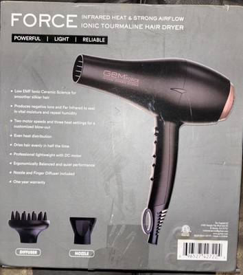 Gem Force Super Heat Airflow Professional Hair Dryer 110719